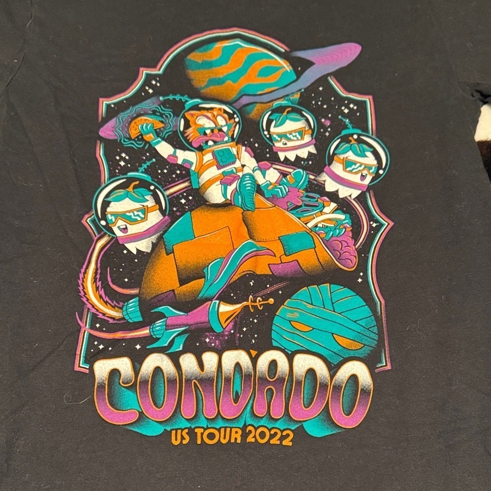 Condado Taco Space Cat 2022 Tour shirt - Picture 3 of 4